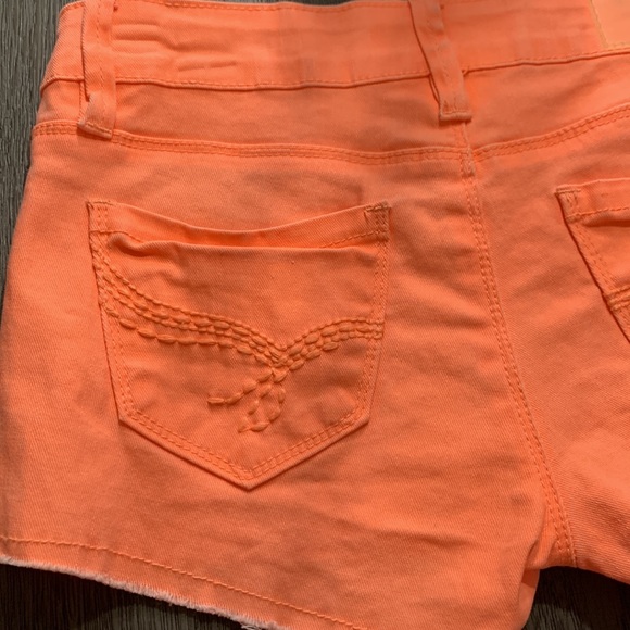 Ymi Orange Frayed Hem Jean Shorts NWOT - Picture 6 of 9